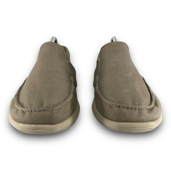 Crocs Santa Cruz Convertible Slip On Loafers 204834 Relaxed Fit Khaki Men 10 - Picture 5 of 9